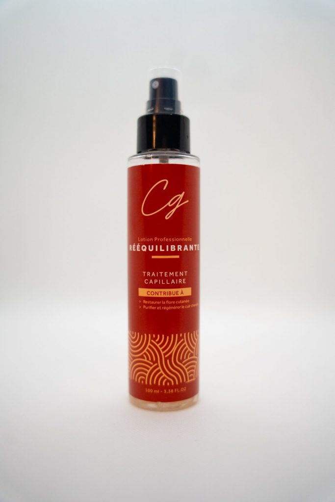 Lotion Rééquilibrante CG sur fond blanc